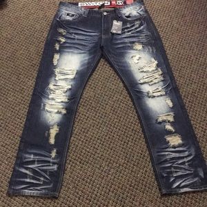 Men jeans slim straight